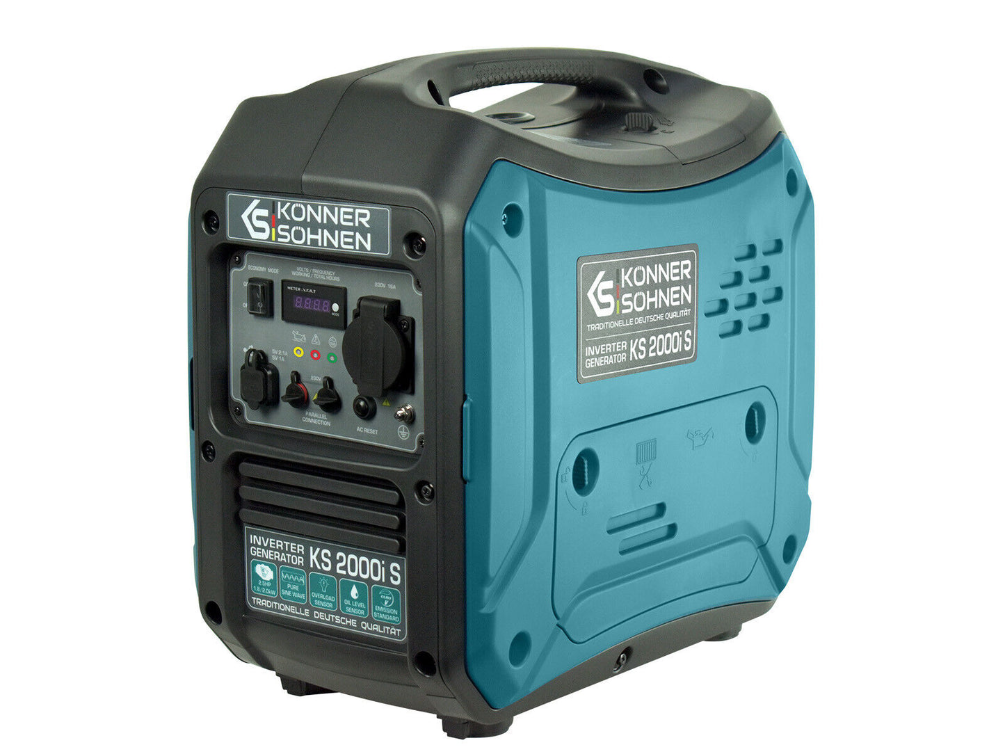 KS2000iS Inverter Stromerzeuger Notstromaggregat Generator 2KW klein Camping