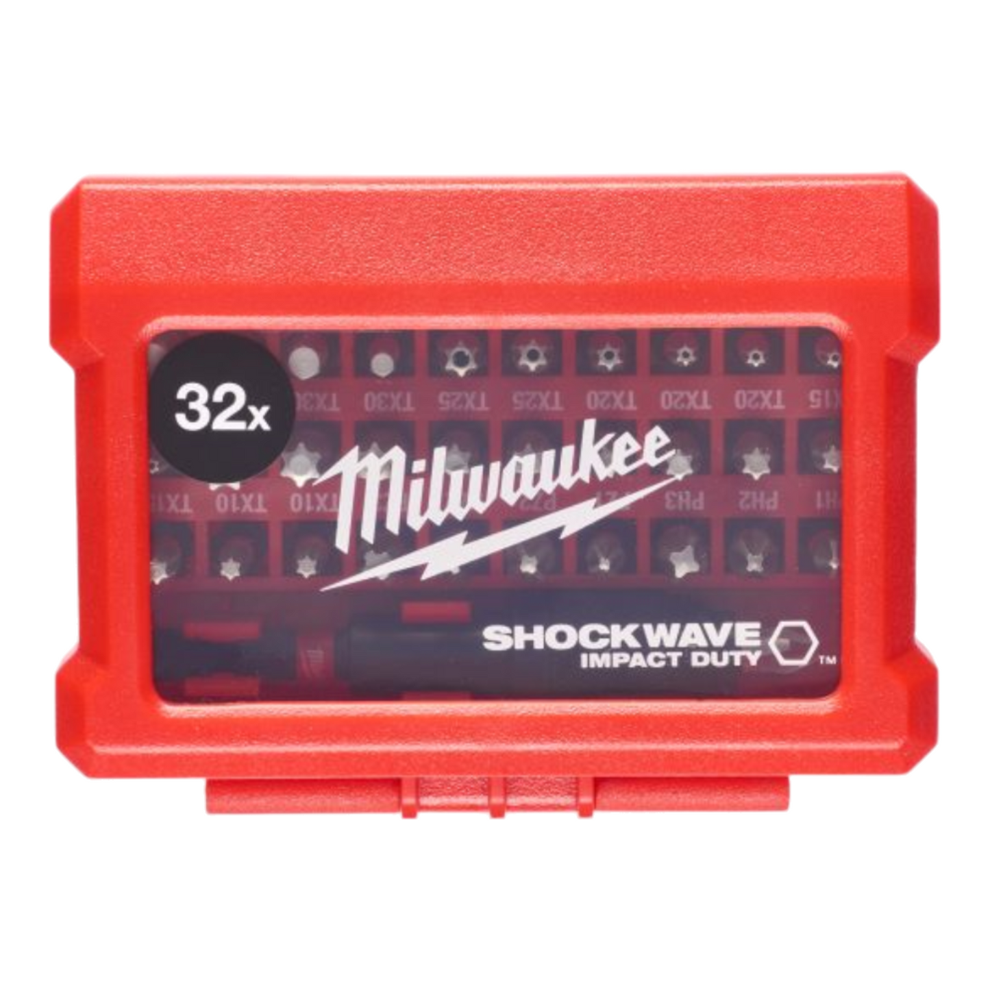 Milwaukee Shockwave Bit Satz Set 32tlg für Akkuschrauber Impact Torx Bithalter