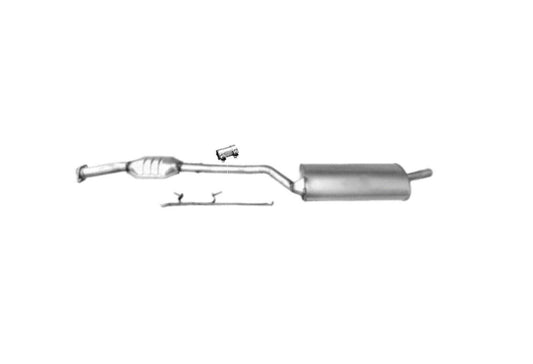 Exhaust rear muffler BMW E36 318 is also Coupe 1796ccm