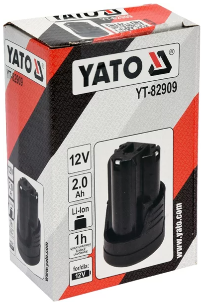 Yato Ersatzakku Batterie Pack Li-Ion Poliermaschine Ratsche Schleifer 2Ah 12V
