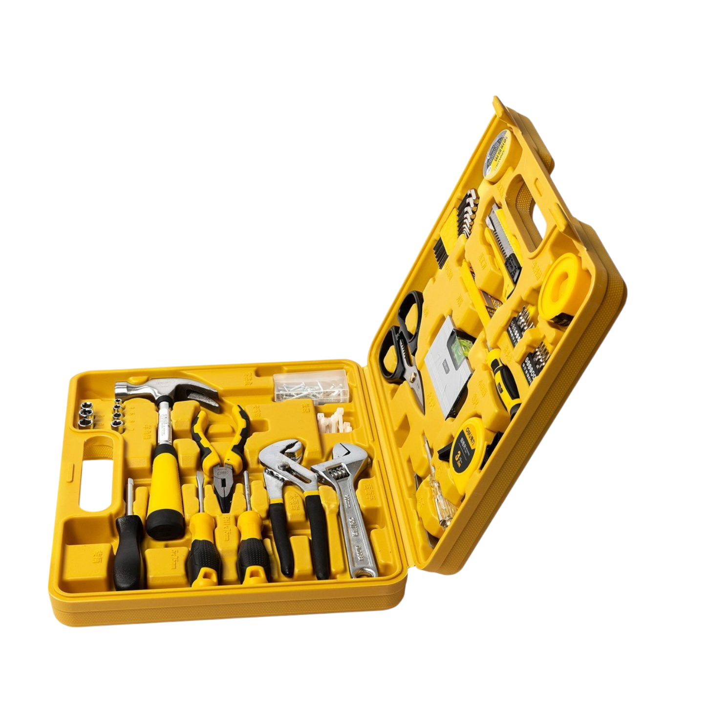 Werkzeugkoffer mit Werkzeug 48 Teile Set Werkzeugkiste Hammer Schraubenzieher
