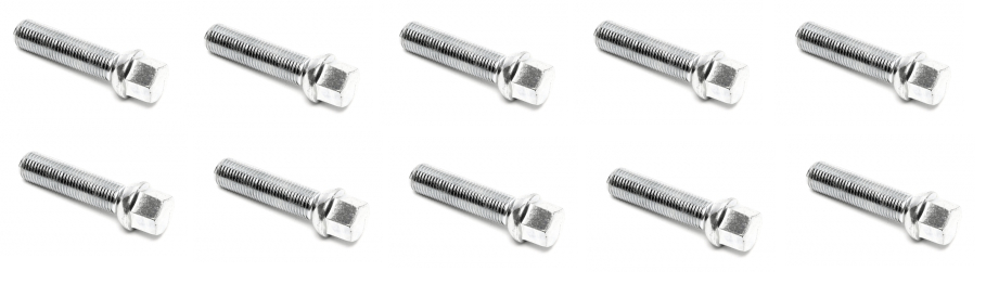 10x Radschraube Radbolzen Felgenschraube M14x1,5x50 Kugelbund SW17 verzinkt