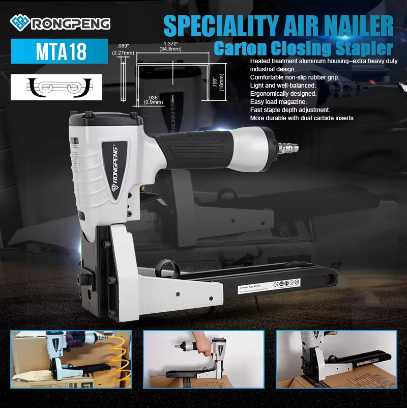 pneumatischer Kartonverschlusshefter 35/18 Luftdruck Paket verschluß Tacker