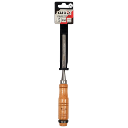 Holzmeißel halbrund Stechbeitel Meißel handkreisförmig 10mm #55 Holzgriff