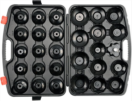 ÖlfilterschlüsselSet Ölfilterkappe Ölwechsel Werkzeug BMW Audi VW Mercedes 30tlg