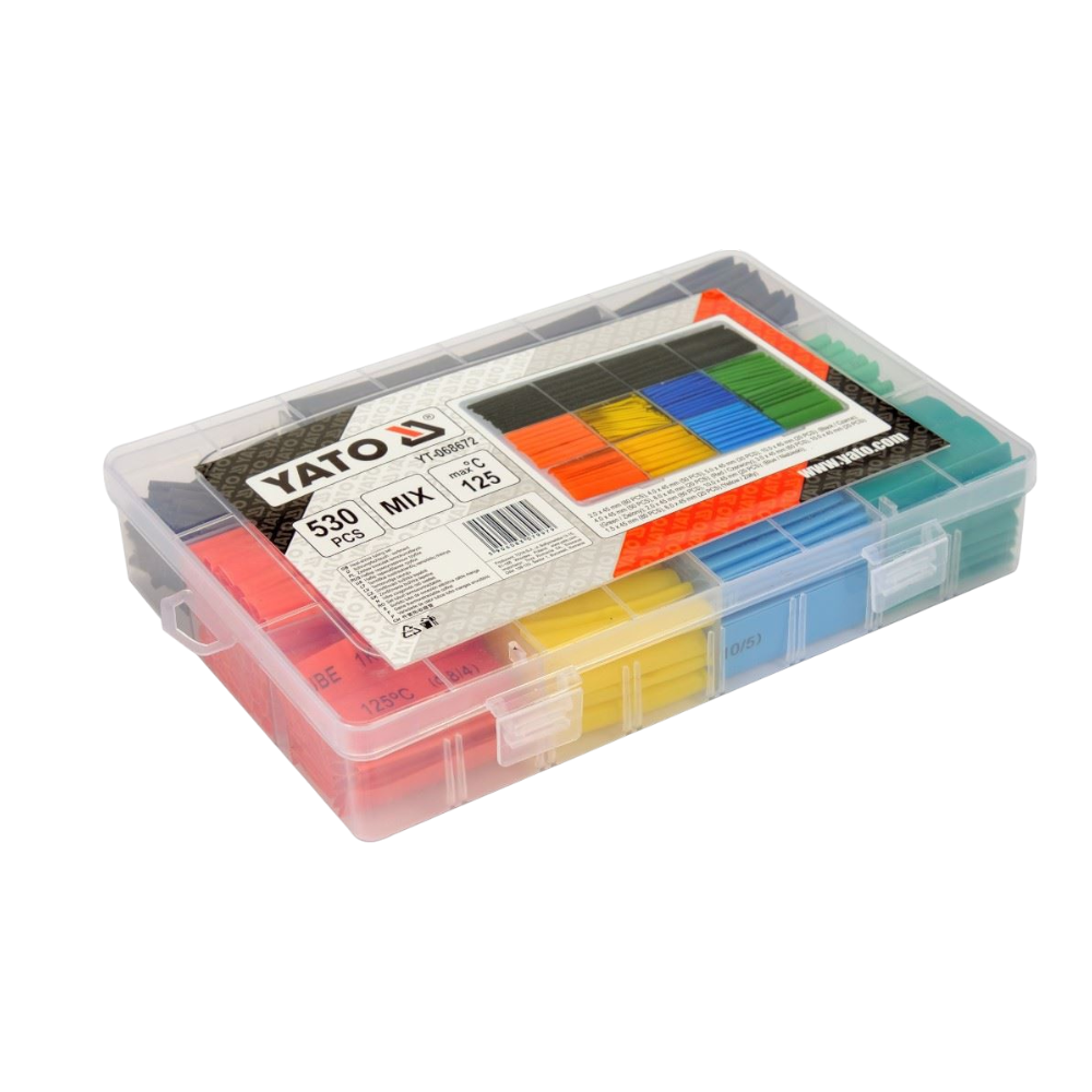 Schrumpfschlauch Sortiment bunt Isolierschlauch 125°C MIX 530tlg Polyolefin