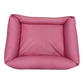 Hundebett Hundekorb Hundekissen Hundesofa Liegeplatz Kunstleder Bett XL Rosa