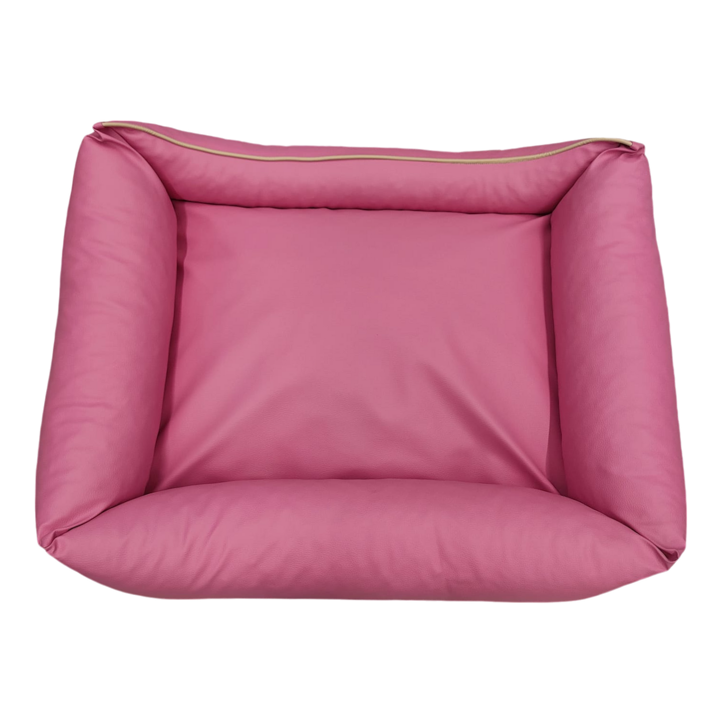 Hundebett Hundekorb Hundekissen Hundesofa Liegeplatz Kunstleder Bett XL Rosa