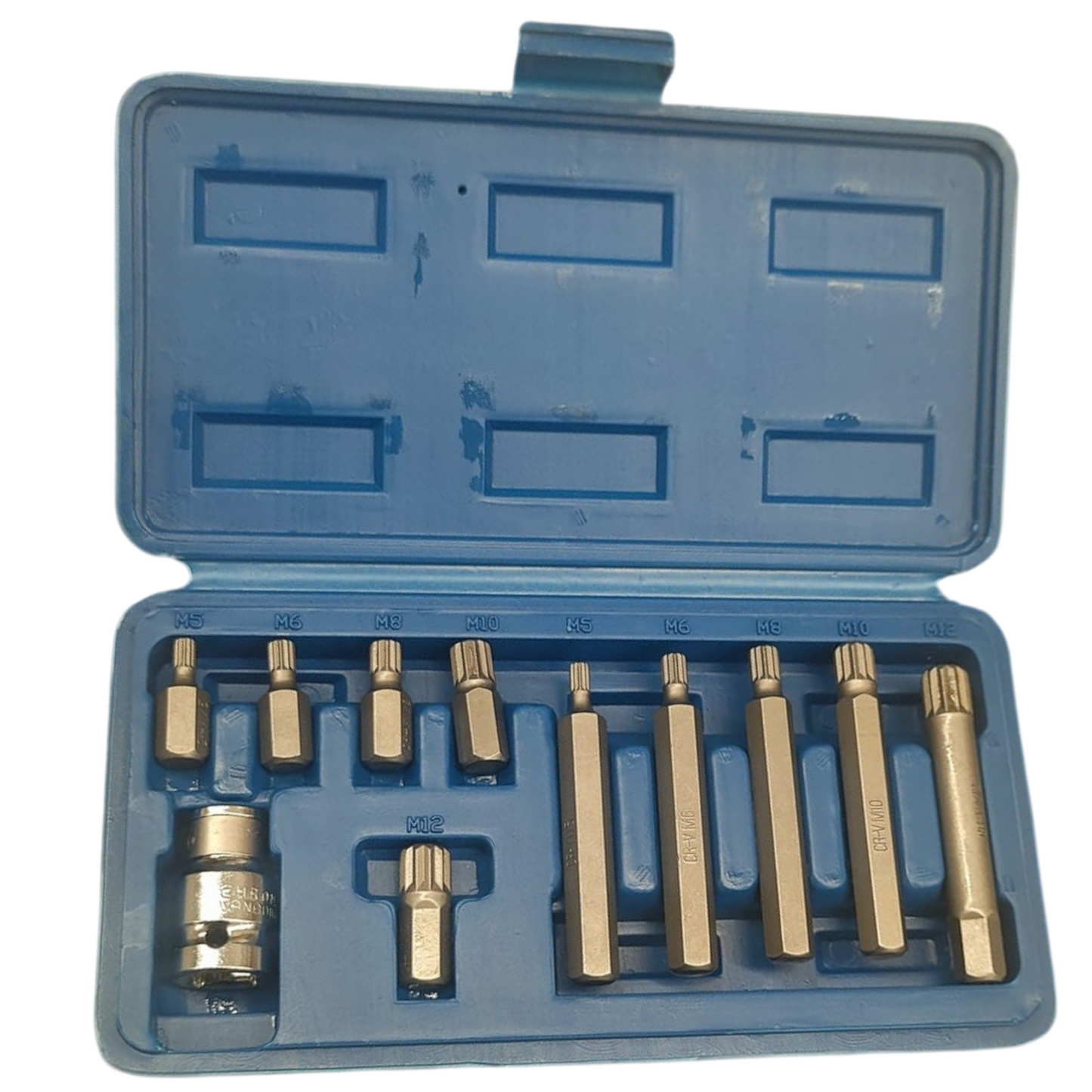 Vielzahn XZN 12-Kant Bit SPLINE Stecknuss Steckschlüssel M5 M6 M8 M10 M12 11tlg