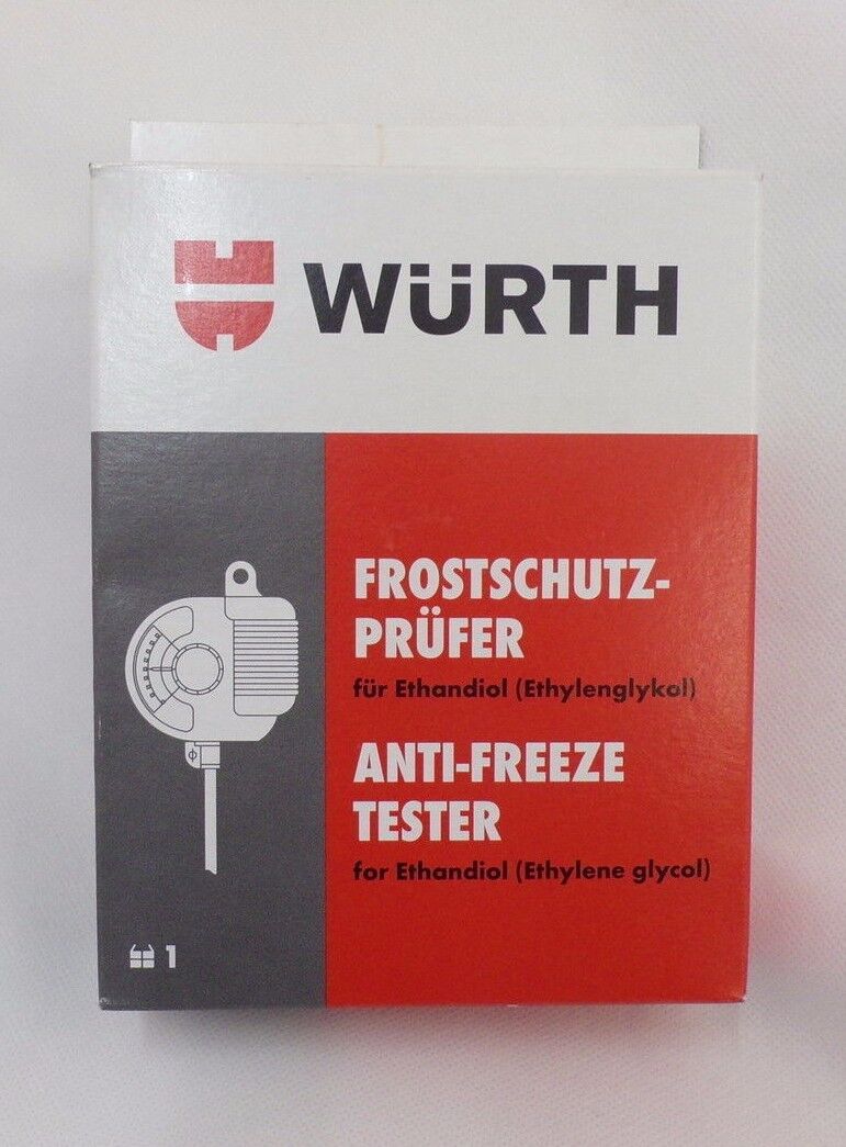 WÜRTH Frostschutzprüfer für Ethandiol (Ethylenglykol) Frostschutz Pflege