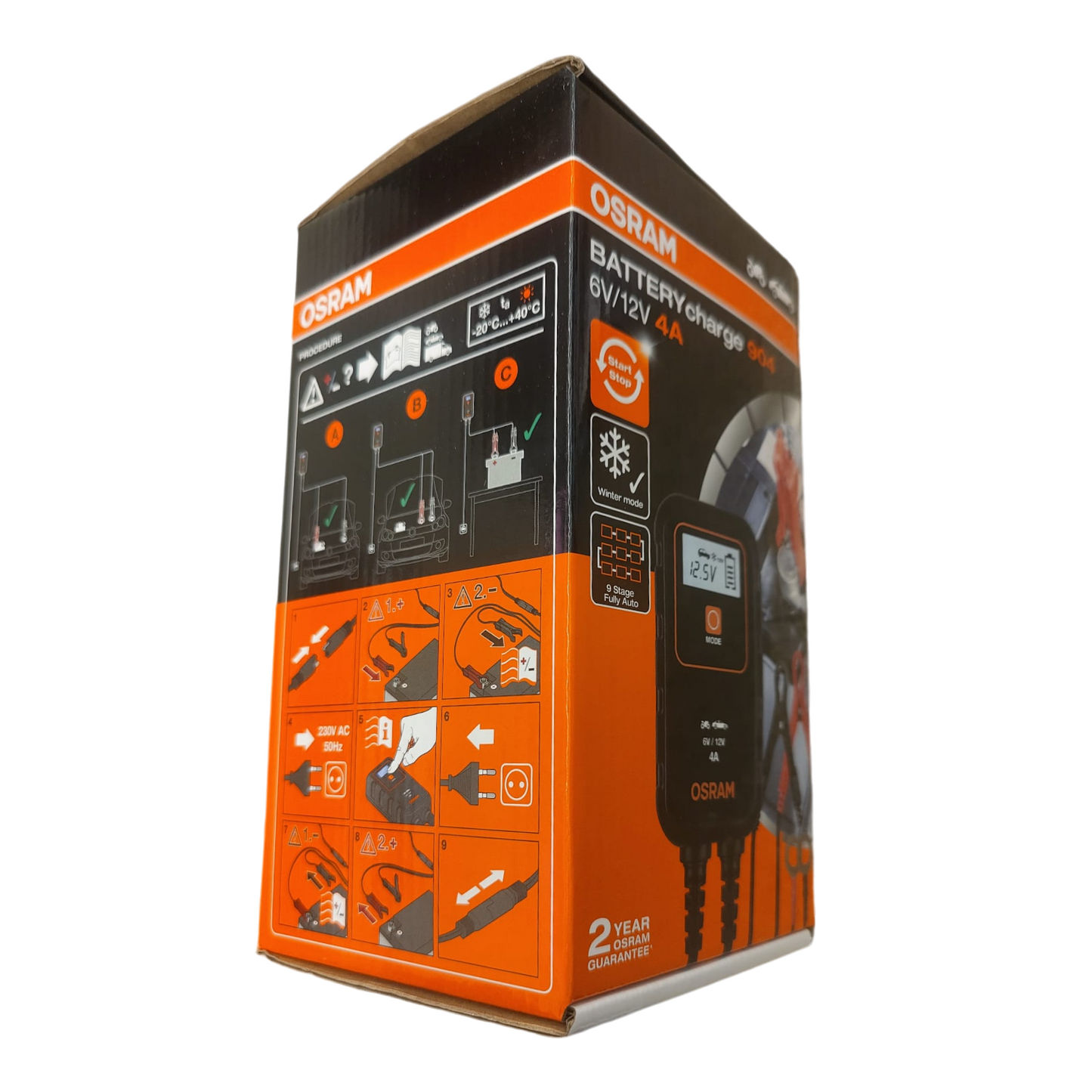 OSRAM Autobatterie elektronisch Ladegerät Batterieladegerät für KFZ LKW Motorrad