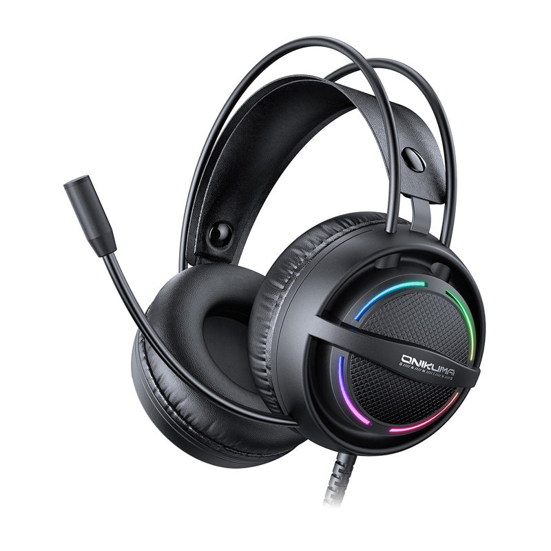 Gaming Headset Geräuschunterdrückung RGB Kopfbügel flexibel ONIKUMA 3,5mm