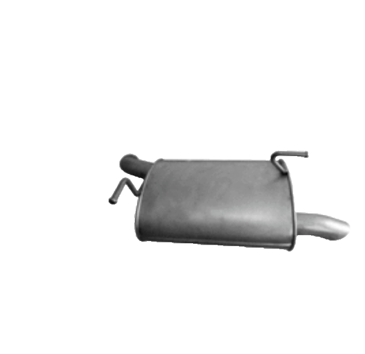 Field silencer Endpuff exhaust at the rear for Nissan X-Trail 2.0 DCI from 2007