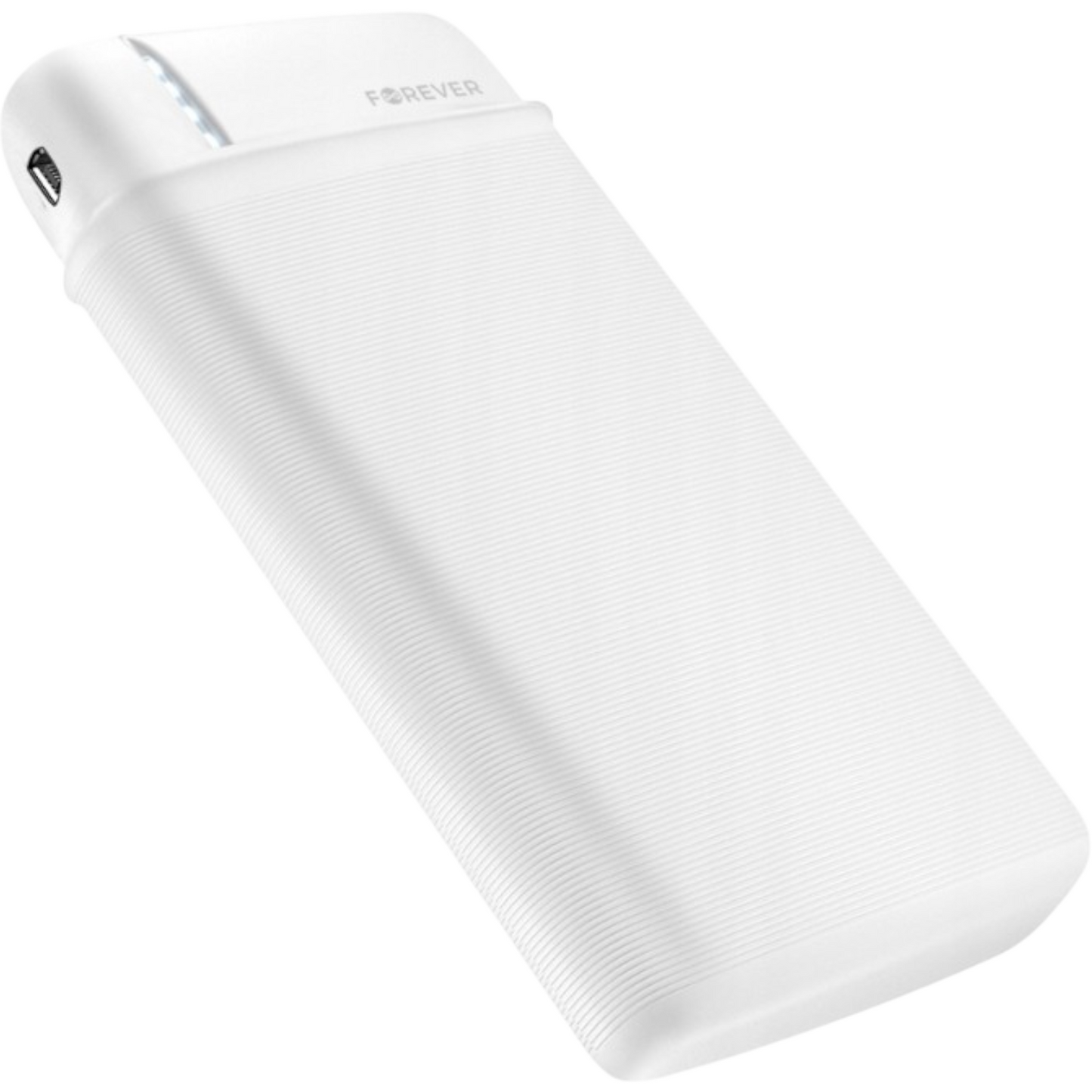 Powerbank Ladegerät 20000mAh 2x USB USB-C für alle Handys Weiß Li-Poly Akku