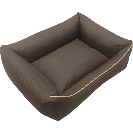 Hundebett Hundekorb Hundekissen Hundesofa Liegeplatz Polyester Korb Gr. M Braun
