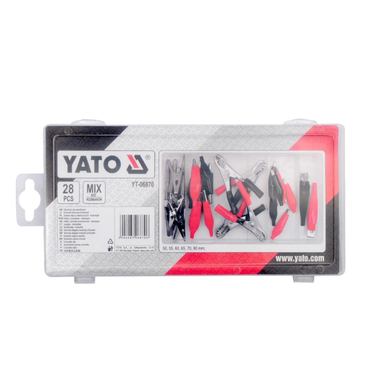 Krokodilklemmen elektrisch Krokoklemmen Mix Sortiment 28tlg. Autobatterie