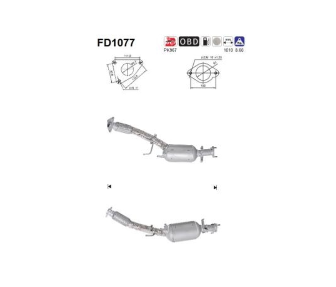 Rußpartikelfilter Dieselpartikelfilter für Nissan Qashqai Renault Koleos 2.0 dCi