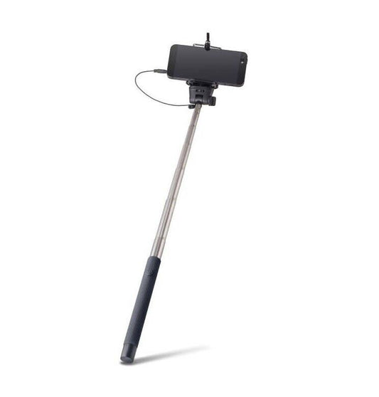Smartphone Selfie Stick 1m 3,5 Klinke Stativ Teleskop Stange Fernbedienung Handy