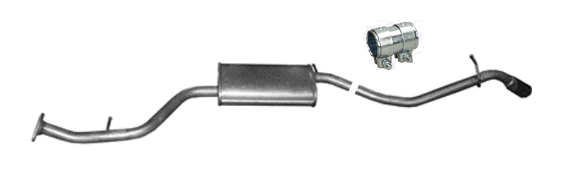 Endschalldämpfer Endtopf Auspuffanlage Abgasanlage für Toyota IQ 1.3 10-2015