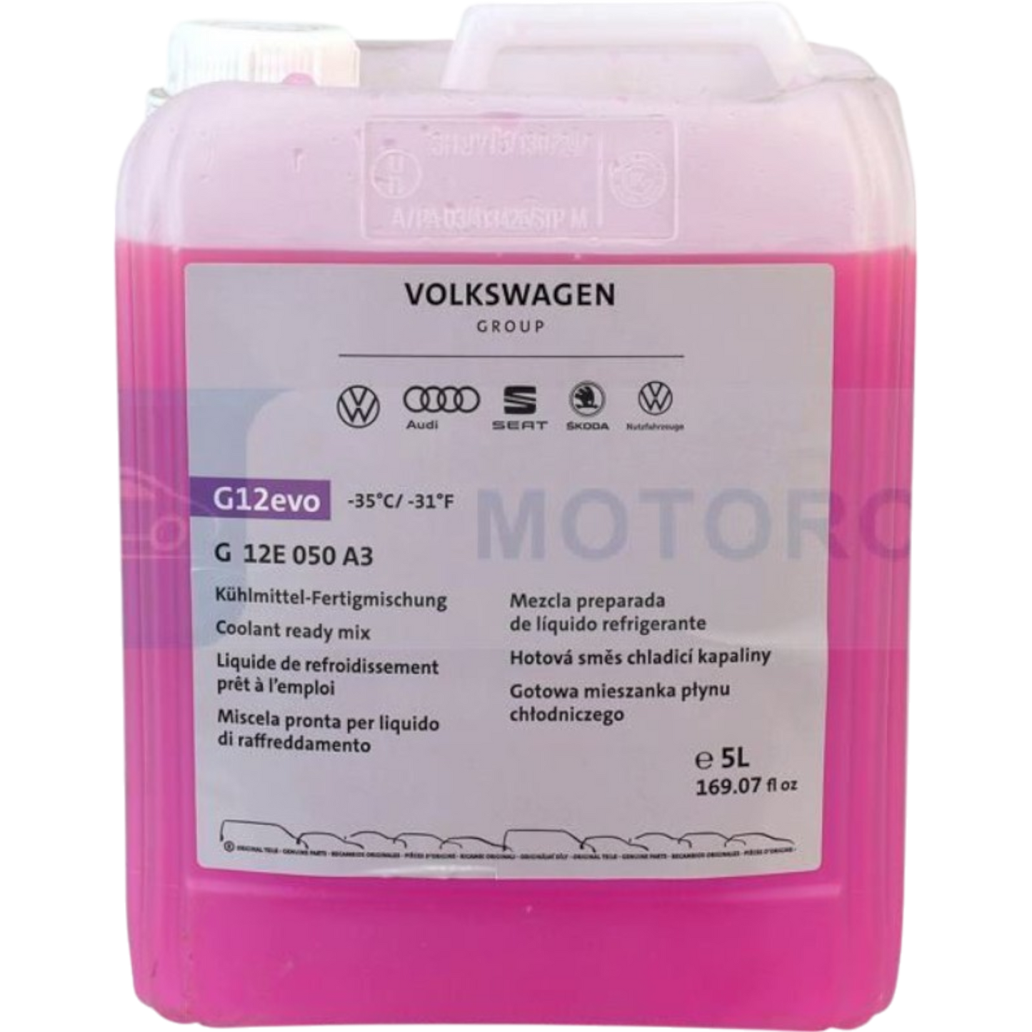 VAG Kühlerfrostschutz Kühlflüssigkeit 5L Rot Rosa G12 evo für Audi VW Seat Skoda