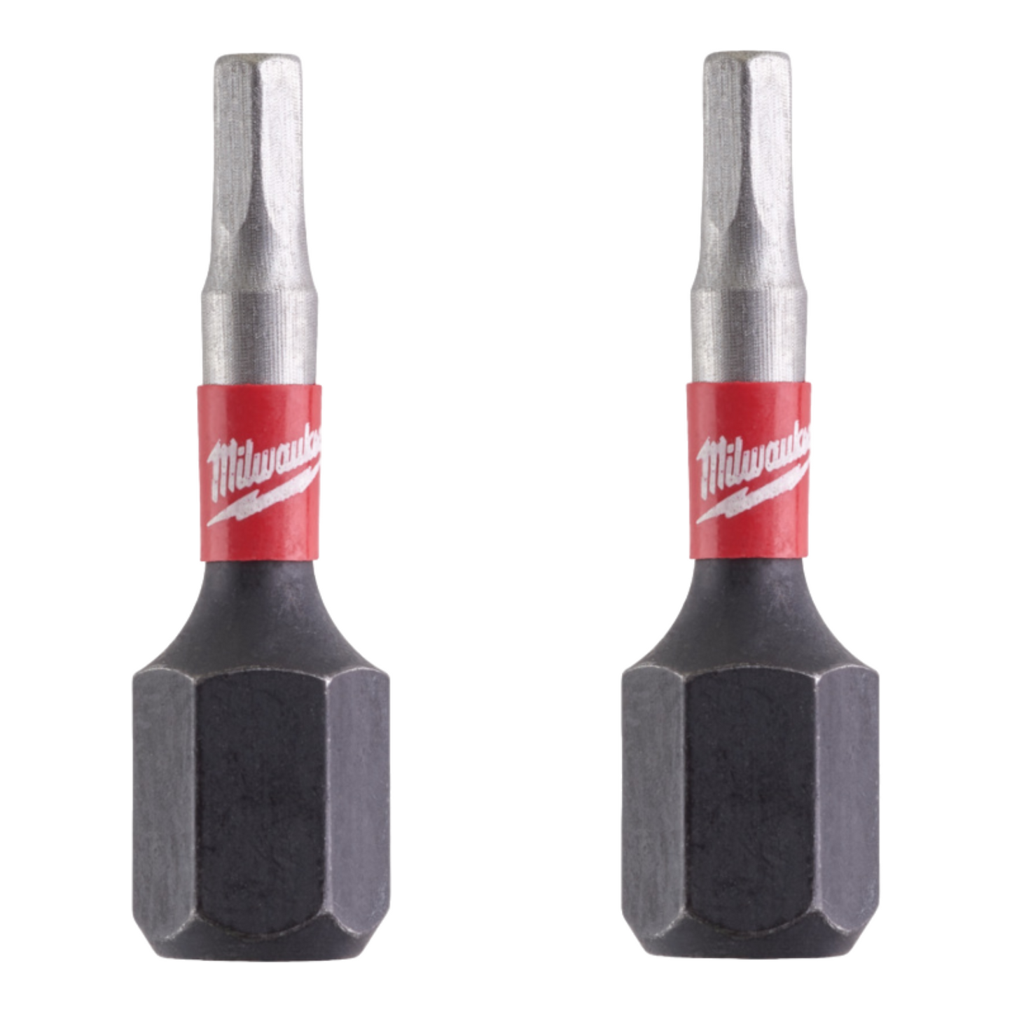 Milwaukee Shockwave Impact Duty 2x Bit Innen-6-kant Hex 2,5 x 25 mm Wear Guard