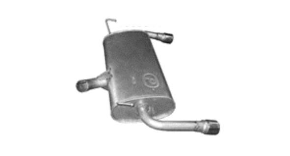 Endschalldämpfer Endtopf Auspuff für Ford Kuga II 1.5 1.6 EcoBoost ab 2012