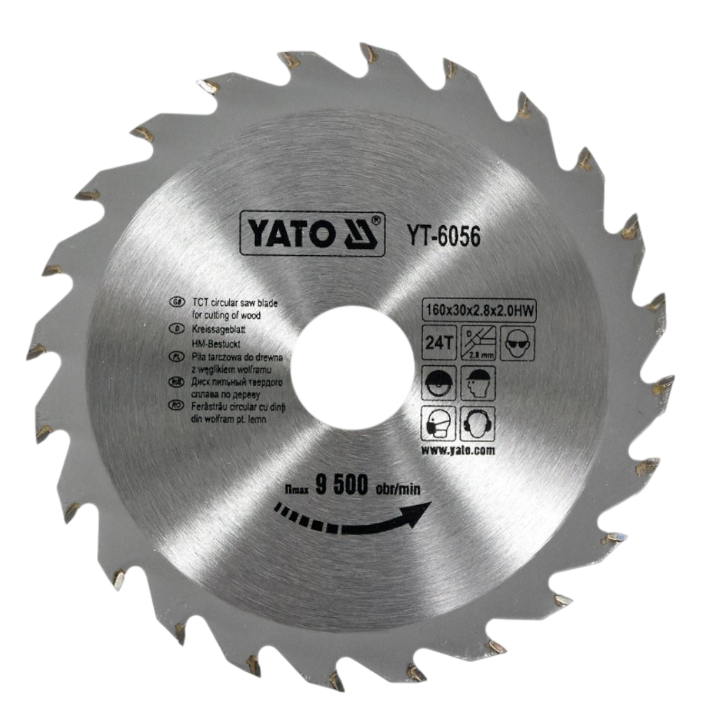 Kreissägeblatt Holzsäge 160x30x2,8x2mm 24T TCT Sägeblatt Scheibe 9500min1