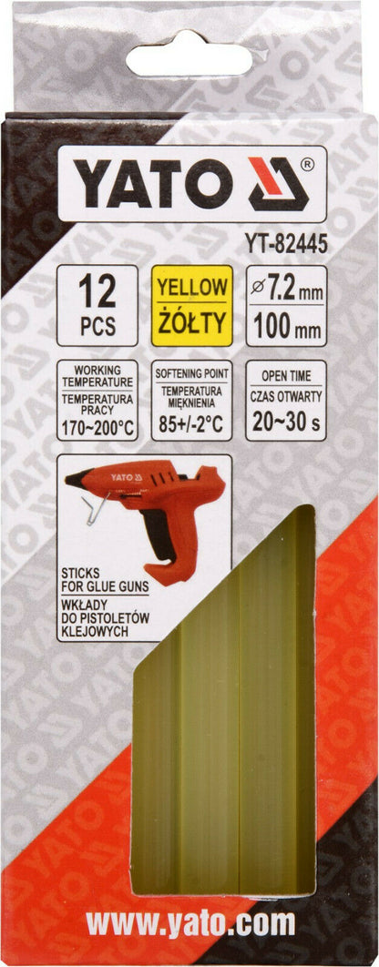 Yato YT-82445 Heißklebesticks gelb Heißklebepistole Heißkleber Klebesticks