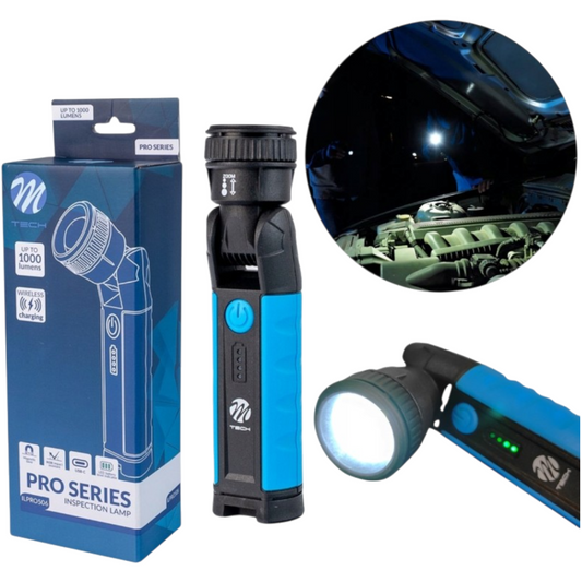 Werkstattlampe Inspektionslampe 1000lm Zoom USB-C Induktion Magnet Camping Kfz