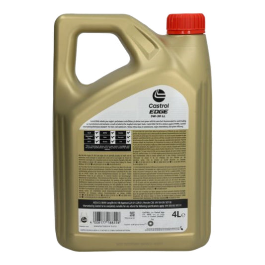 4l Castrol EDGE LL 5W30 engine oil Mitsubishi Seat Skoda Honda Subaru VW Audi BMW