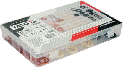 Ablassschrauben Kupferdichtungen Dichtringe Gummidichtung O-Ring Set 120tlg