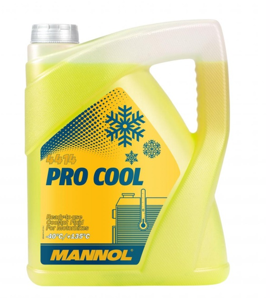 MANNOL Kühlerschutz 4414 GELB 5l Pro Cool Fertigmischung PKW AUTO LKW Motorad