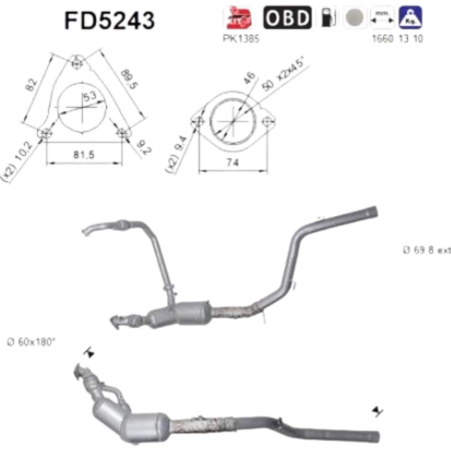 Rußpartikelfilter DPF Dieselpartikelfilter Range Rover IV Sport 3.0 TDV6 SDV6