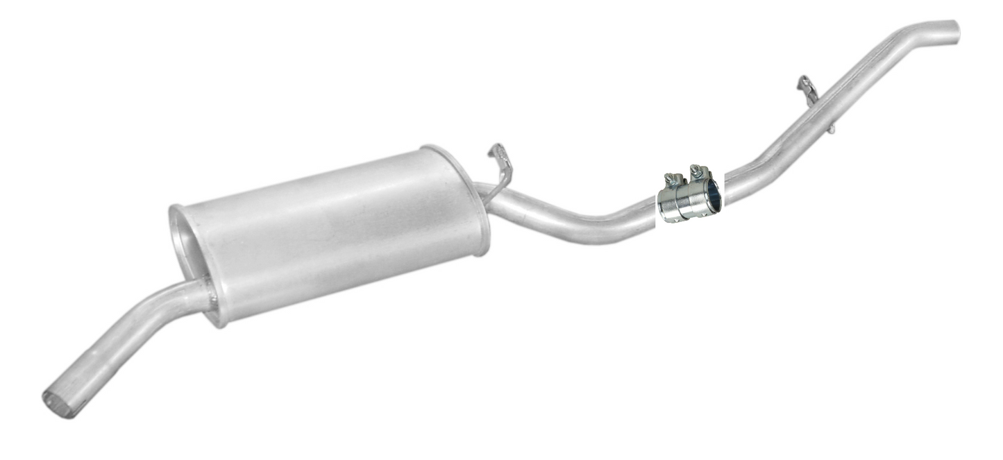 Final absorber Endpuff exhaust at the rear for Ford Fiesta I (GfBT) 0.9 1.1 76-83