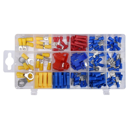 Kabelschuhe Steckverbinder 160tlg Verbindersatz Flachstecker Set Box Auto Crimp