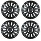 Leoplast bike cap set 13 "inch 4x cycling aperture bike blind black 14 spokes