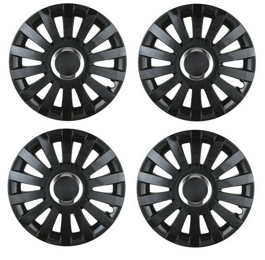 Leoplast bike cap set 13 "inch 4x cycling aperture bike blind black 14 spokes