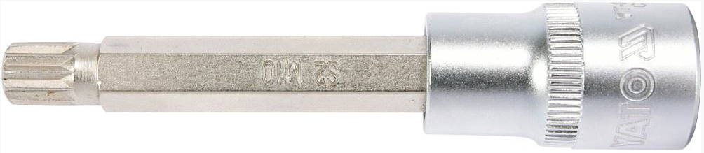 Vielzahn Nuss SPLINE Bit Langnuss Steckschlüssel Stecknuss Stern 1/2" M10 100mm