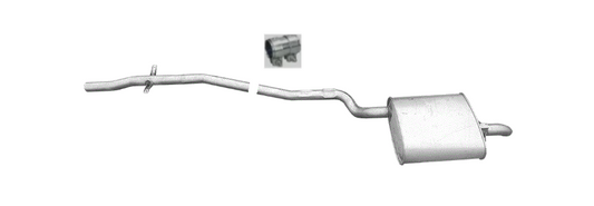 Endschalldämpfer Endtopf Auspuffanlage für BMW 5er E39 520d Touring 100kW 00-03