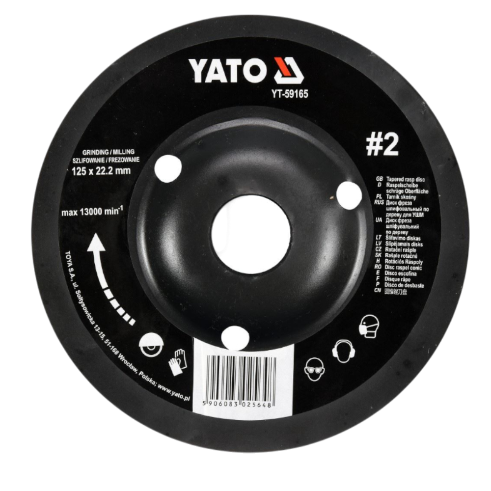 Schleifscheibe für Holz - Raspelscheibe Flexscheibe für Winkelschleifer 125mm