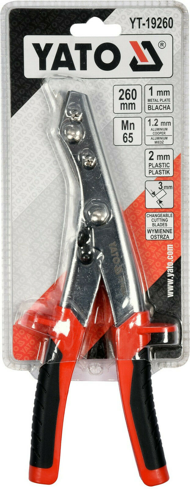 YATO YT-19260 Matrix sheet metal scissors tinnibble nibbler tongue hand-nibble metal