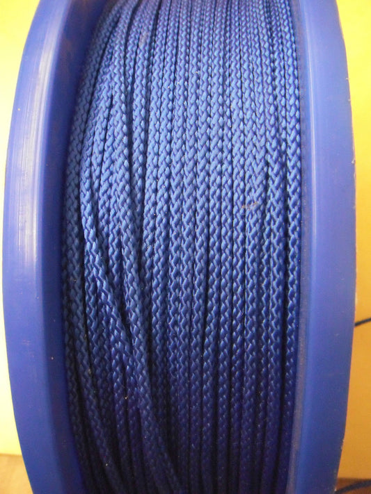 5 m PP-Seile Leinen Seil Schnur Reepschnur 3 mm 8-Fach geflochten Blau  0,20?/m