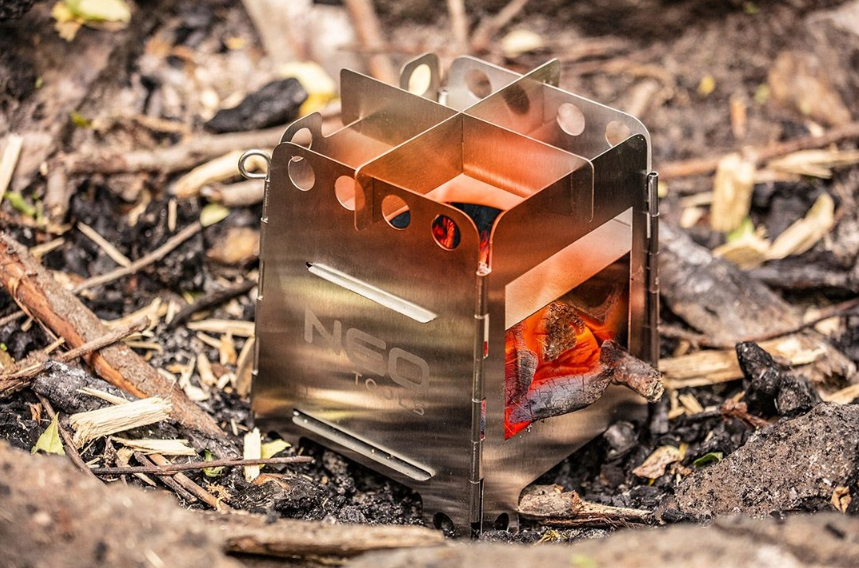 Campingkocher faltbar Kocher Herd Brenner Grill Reise Feuerstelle Outdoor V2A