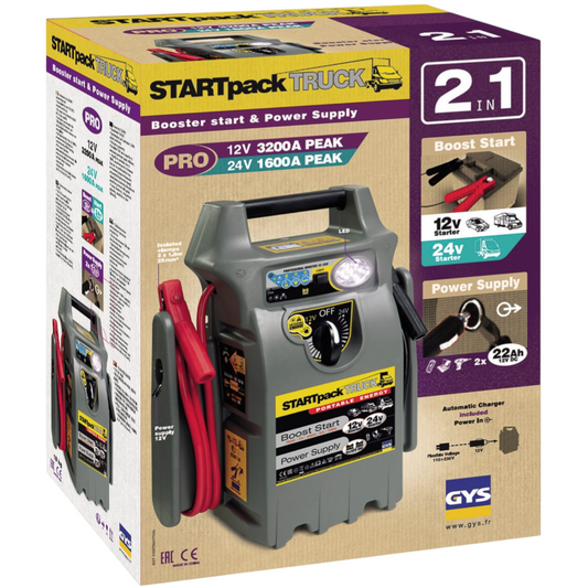 Start Booster Starthilfe Autostarter Starterkabel PKW 3200A 12V LKW 1600A 24V