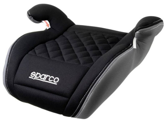 Sparco F100KI Kindersitz 125-150cm Sitzerhöhung Schwarz/Grau gesteppt PKW Auto