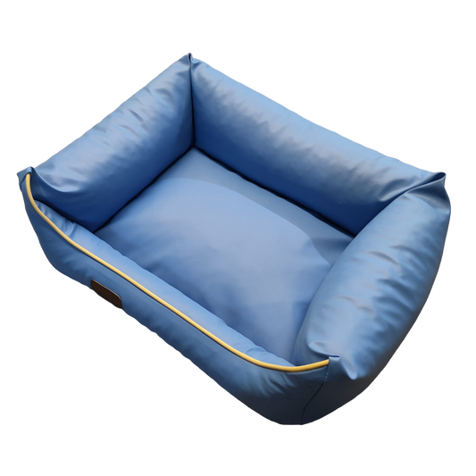 Dog bed dog basket dog pillow dogofa berth berth synthetic leather size. S light blue