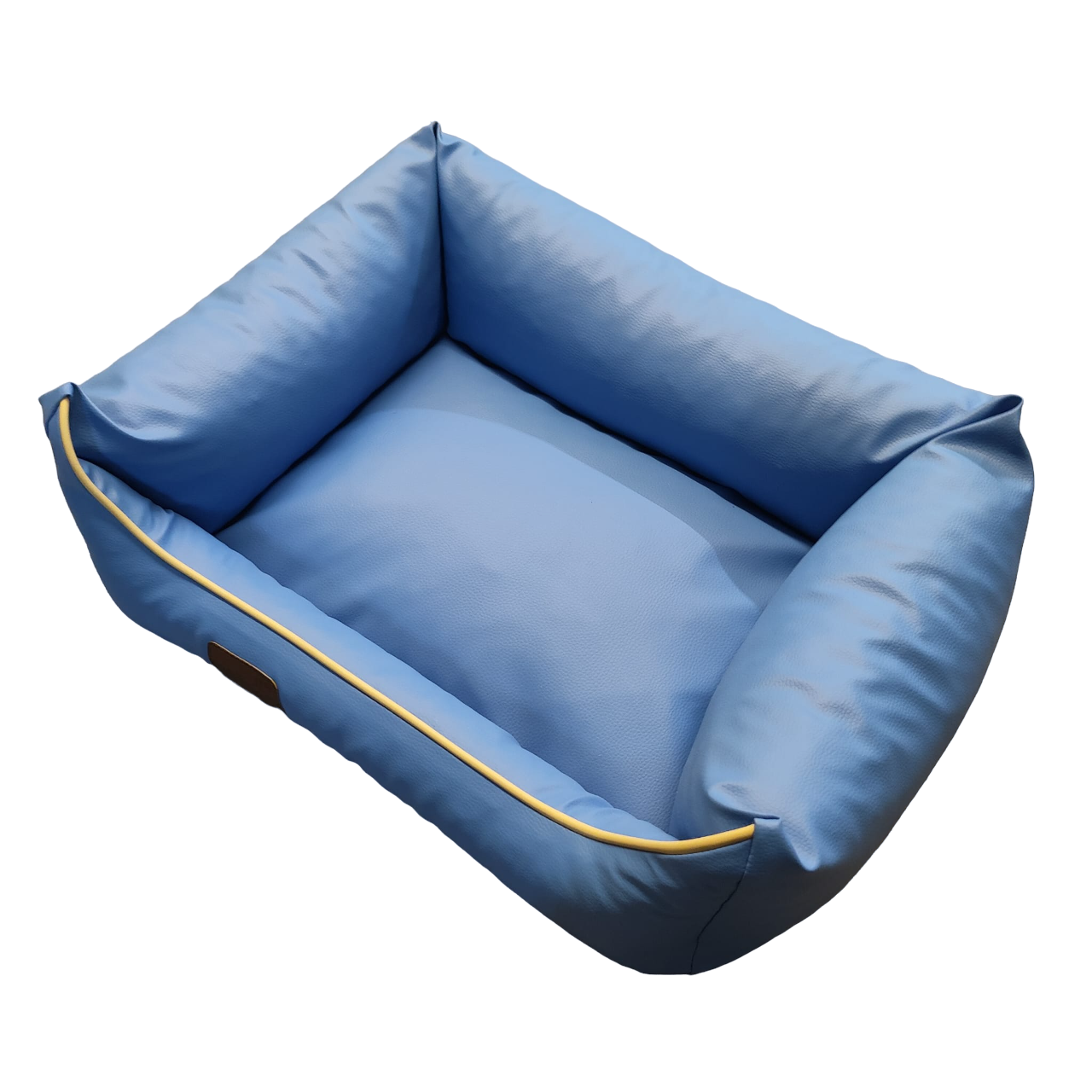 Hundebett Hundekorb Hundekissen Hundesofa Liegeplatz Kunstleder Gr. S  Hellblau