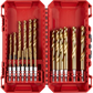 Milwaukee Stahl Metall Bohrer Set 19tlg 2-10mm HSS-G Titanium 1/4"-Hex-Schaft