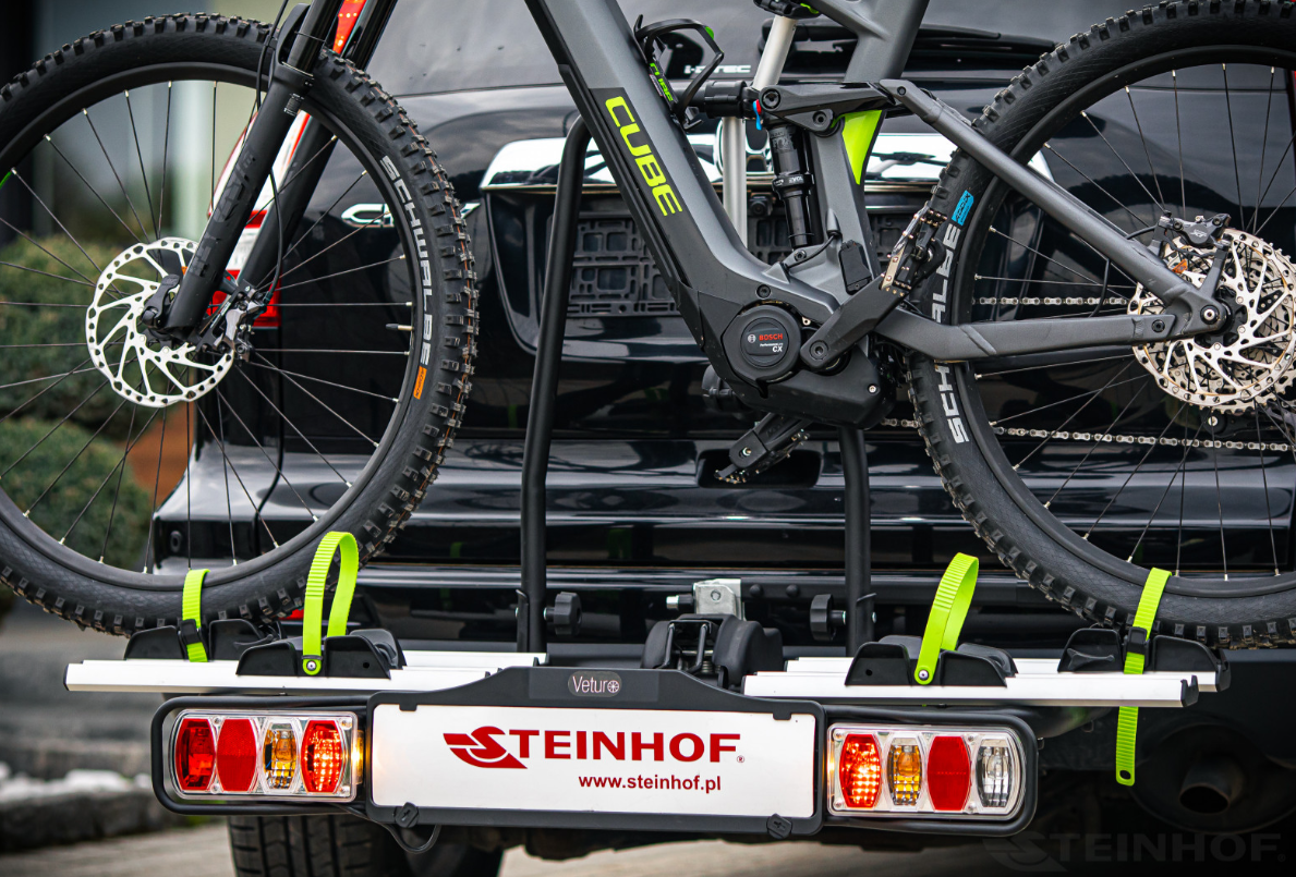 E-Bike Fahrradträger Anhängerkupplung Heckträger für 2 E-Bikes 13 polig 60kg