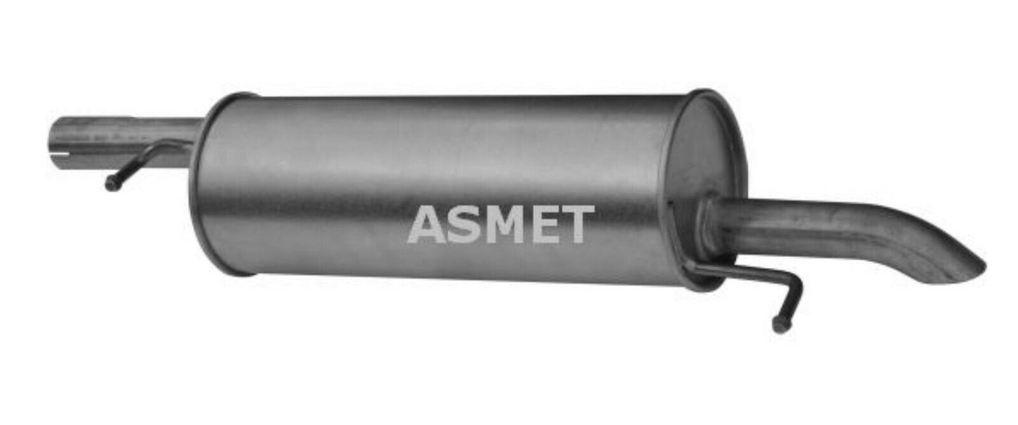 Asmet Rear Silencer Muffler Exhaust VW Passat 1.6 101 102 HP 1996-2005